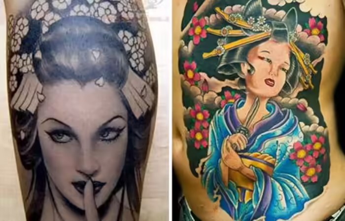 Geisha Tattoo Designs
