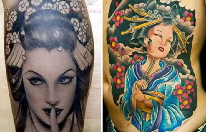 Geisha Tattoo Designs