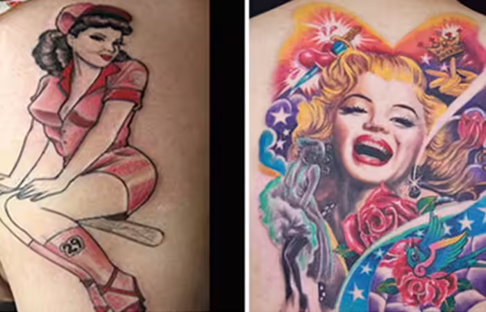 Pin Up Girl Tattoo Designs