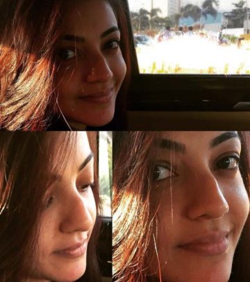 Pictures that prove Kaja Agarwal is a natural beauty even without makeup.