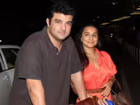 Vidya with her husband Siddharth Vidya with her husband Siddharth