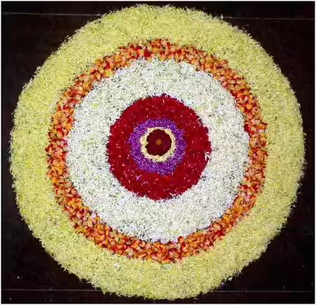 Simple pookalam design for Onam Simple pookalam design for Onam