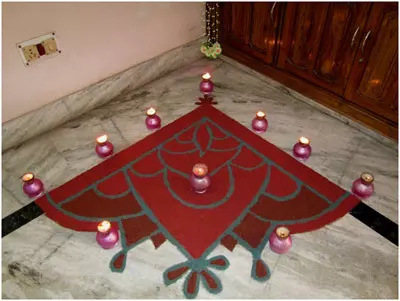 corner rangoli designs