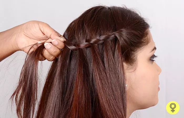 Cross The Back Section - Waterfall Braid