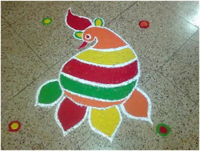 diya rangoli designs