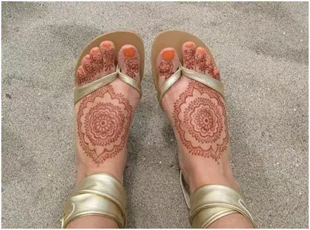 feet mehndi design