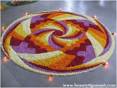 flower rangoli designs