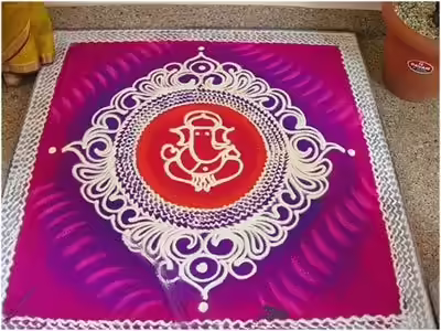 flower rangoli flower rangoli
