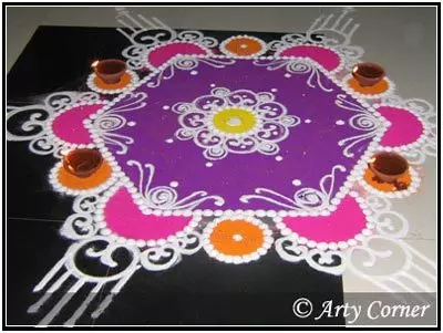 lord ganesha rangoli designs