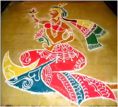 multi colored flower rangoli multi colored flower rangoli