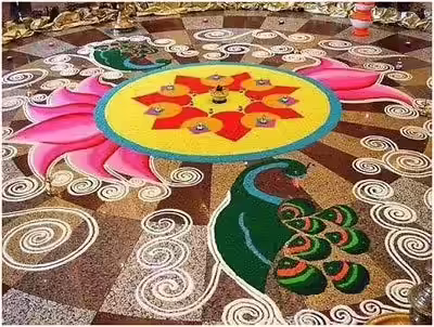 peacock rangoli designs with flowers peacock rangoli designs with flowers