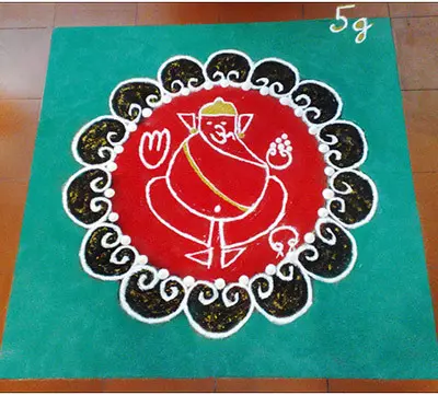 rangoli for ganesh chaturthi