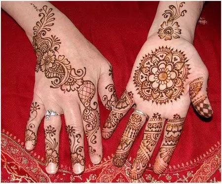 simple round mehndi designs for hands