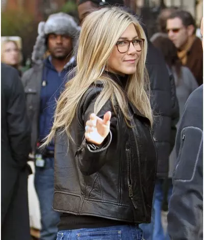 Jennifer Aniston In A Leather Jocket