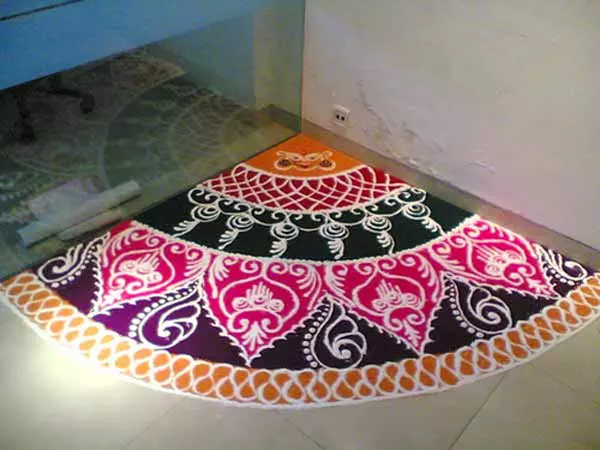 Sanskar bharti rangoli design 8