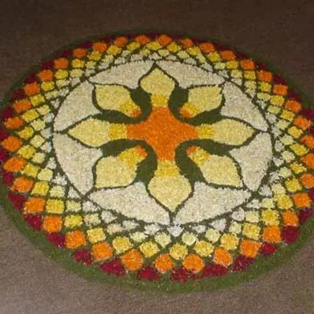 flower rangoli design