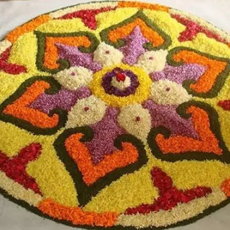 flower rangoli designs for diwali