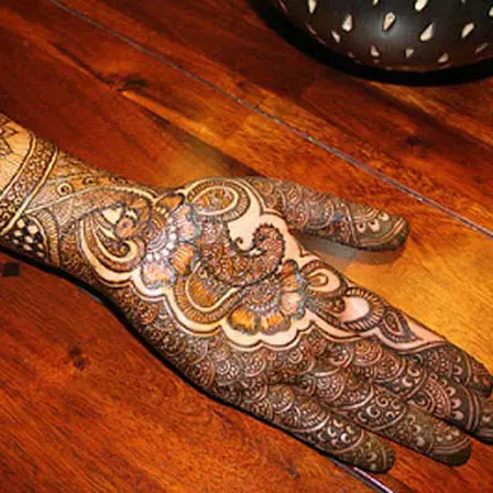 half hand mehndi design for hands