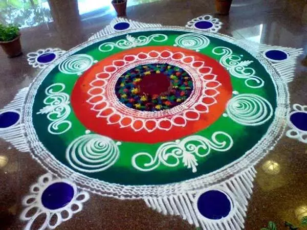 Sanskar bharti rangoli design 5