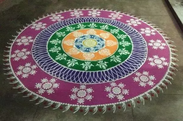 Sanskar bharti rangoli design 10