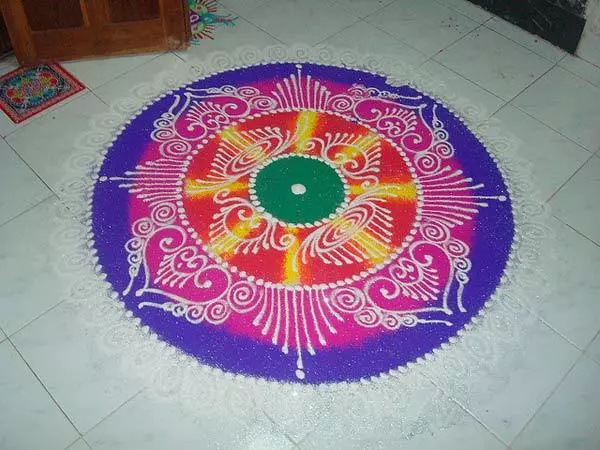 Sanskar bharti rangoli design 6