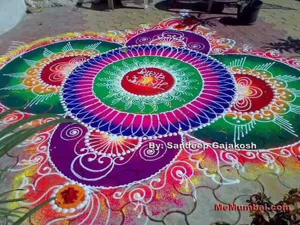Sanskar bharti rangoli design 7