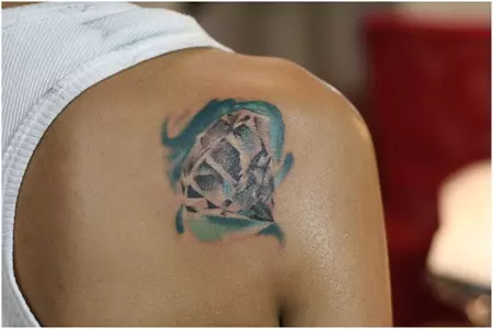 Abstract Diamond Tattoo 