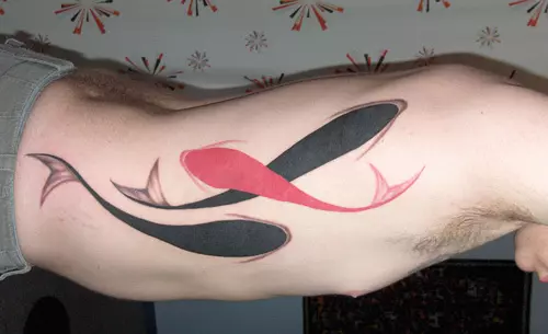 Abstract Fish Tattoo