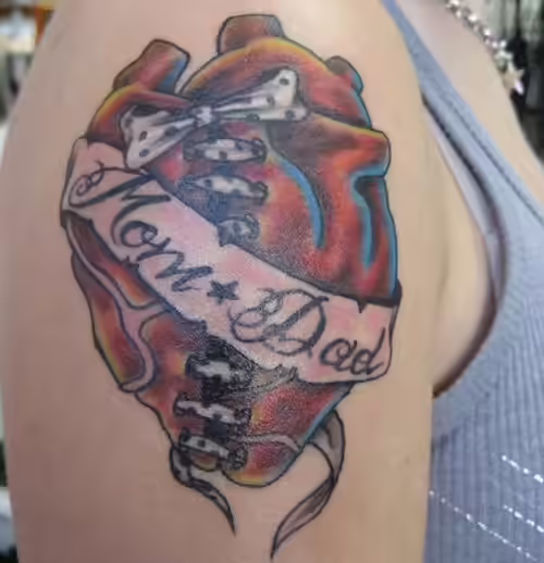 bow mom dad tattoo bow mom dad tattoo
