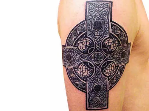 Celtic Cross Irish Tattoo