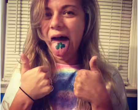 Clover Leaf Tongue Tattoo Clover Leaf Tongue Tattoo