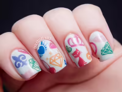 colorful nail tattoo colorful nail tattoo