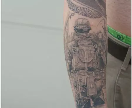 Courageous military tattoo