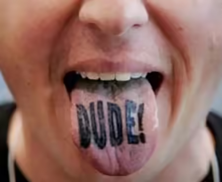 Dude Tongue Tattoo Dude Tongue Tattoo
