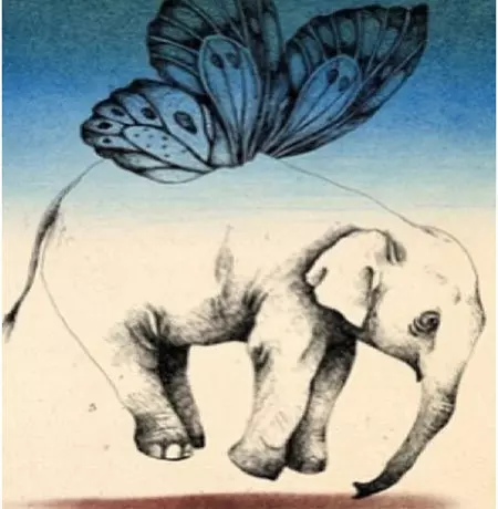 Elephant and Butterfly Amalgamation