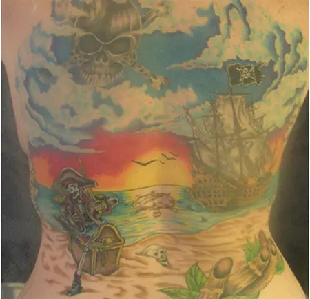 Full Back Pirate Tattoo