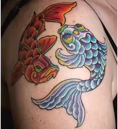 Gemini Twin Fish Tattoo Gemini Twin Fish Tattoo