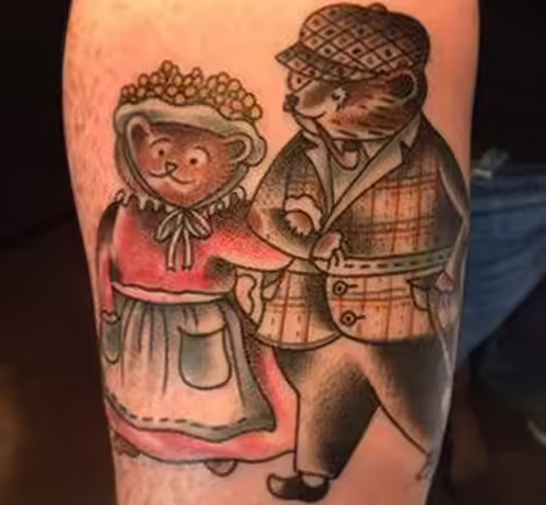 goldilocks mom dad tattoo goldilocks mom dad tattoo