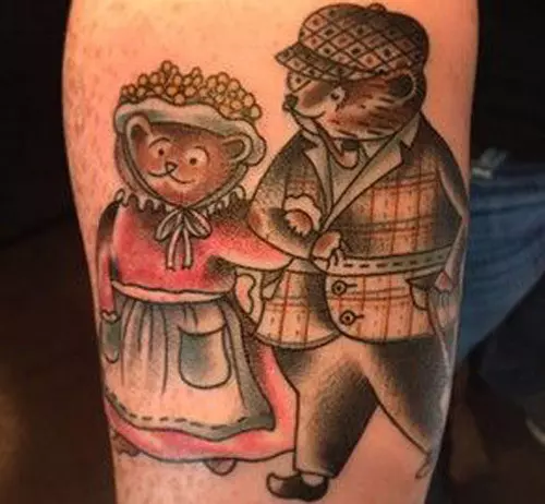 goldilocks mom dad tattoo