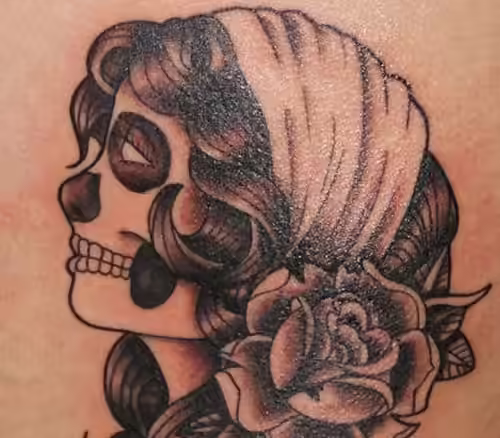 gypsy skull tattoo gypsy skull tattoo