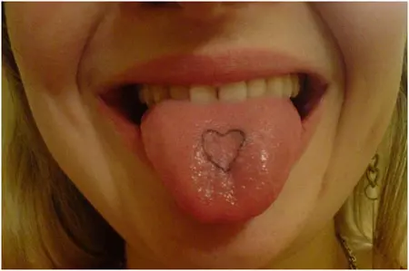 Heart Tongue Tattoo