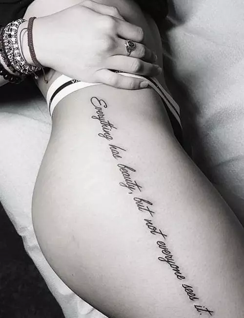 Side Hip Tattoo Quotes