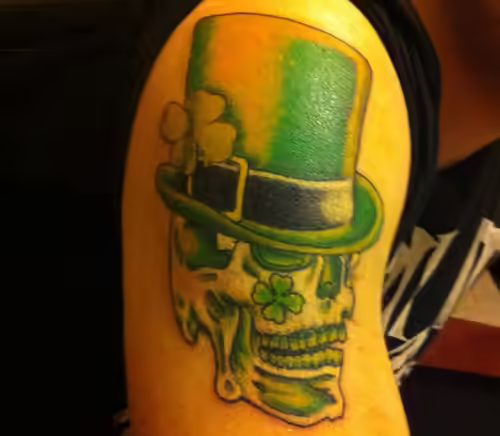 Irish Skull Tattoo Irish Skull Tattoo