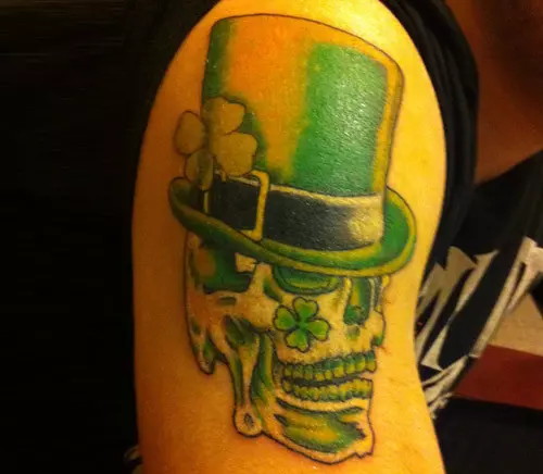 Irish Skull Tattoo