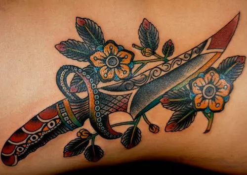 Jeweled Dagger Tattoo