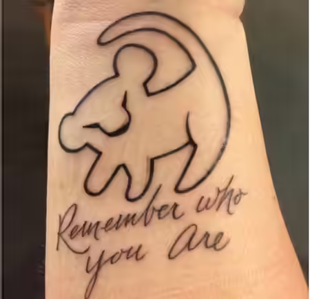 Lion King Inspirational Tattoo Lion King Inspirational Tattoo