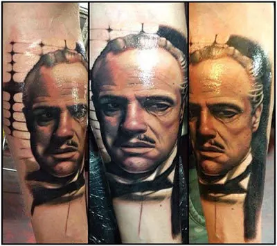 Marlon Brando Portrait Tattoo