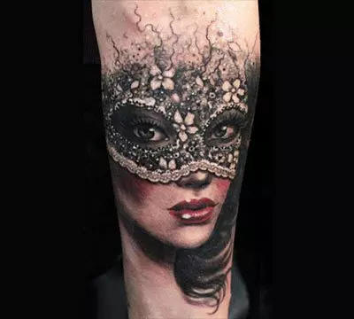 Master eyes mask tattoo