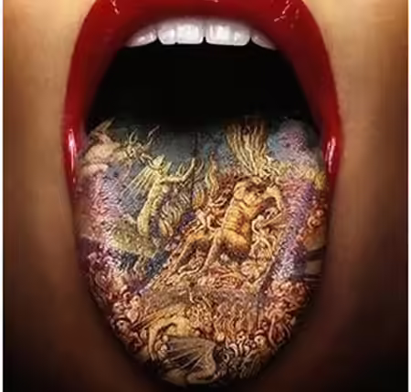 Mural Tongue Tattoo Mural Tongue Tattoo