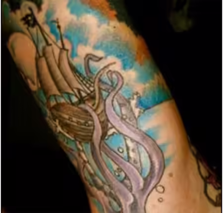 Octopus Pirate Tattoos Octopus Pirate Tattoos